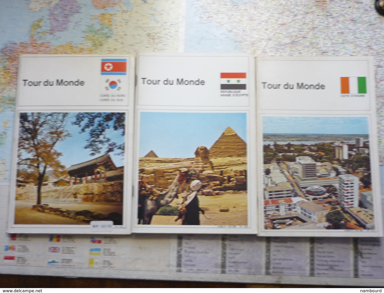 Tour du Monde Lot 61 numéros du N°119 au N°187 sauf les N°125,130,131,136,168,169,170,171,185