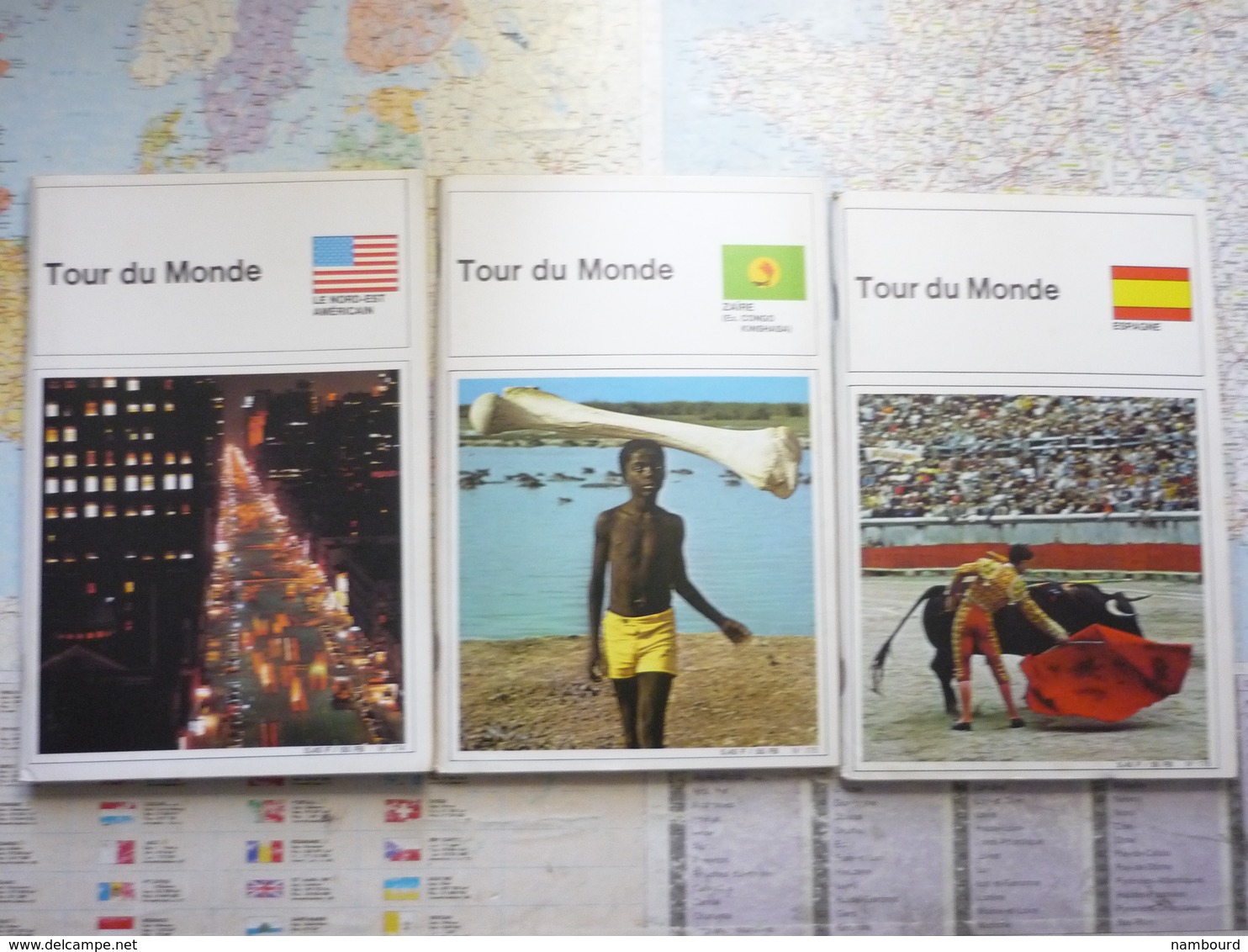 Tour du Monde Lot 61 numéros du N°119 au N°187 sauf les N°125,130,131,136,168,169,170,171,185