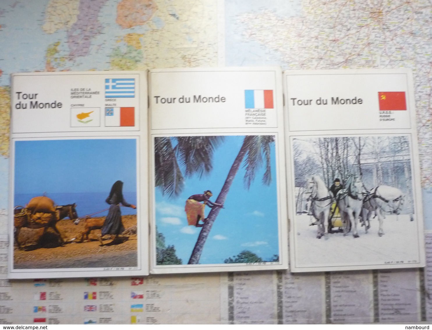 Tour du Monde Lot 61 numéros du N°119 au N°187 sauf les N°125,130,131,136,168,169,170,171,185