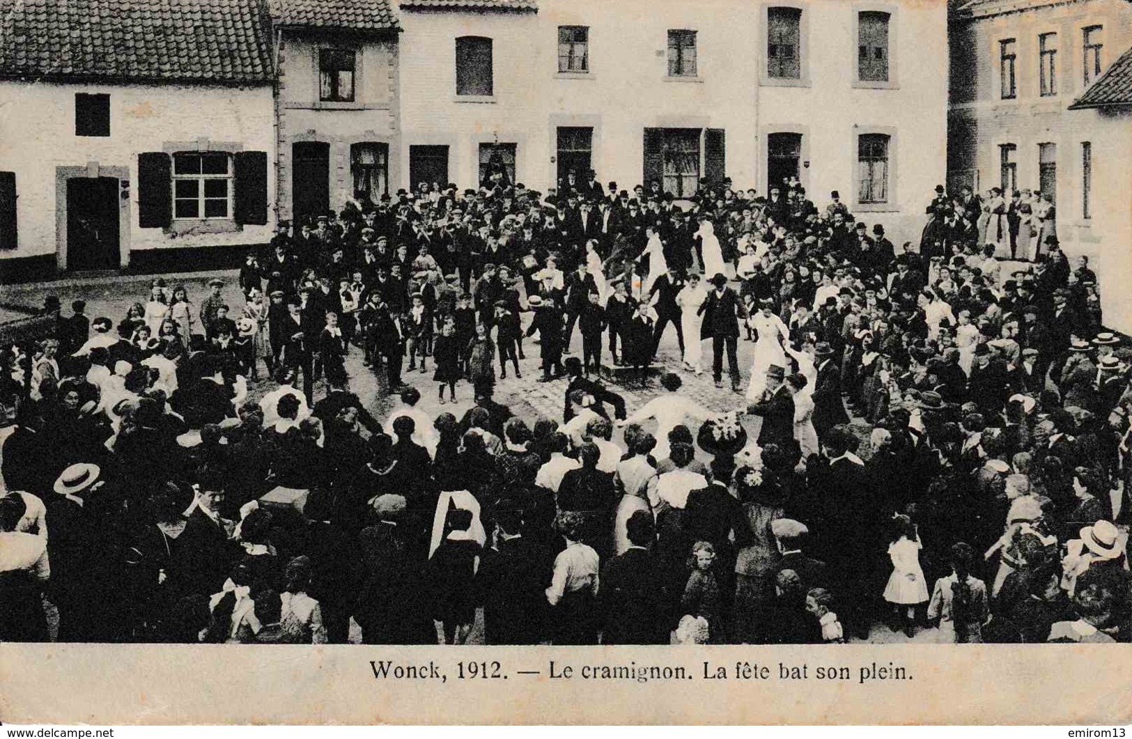 Wonck 1912 Le Cramignon La Fête Bat Son Plein - Bassenge