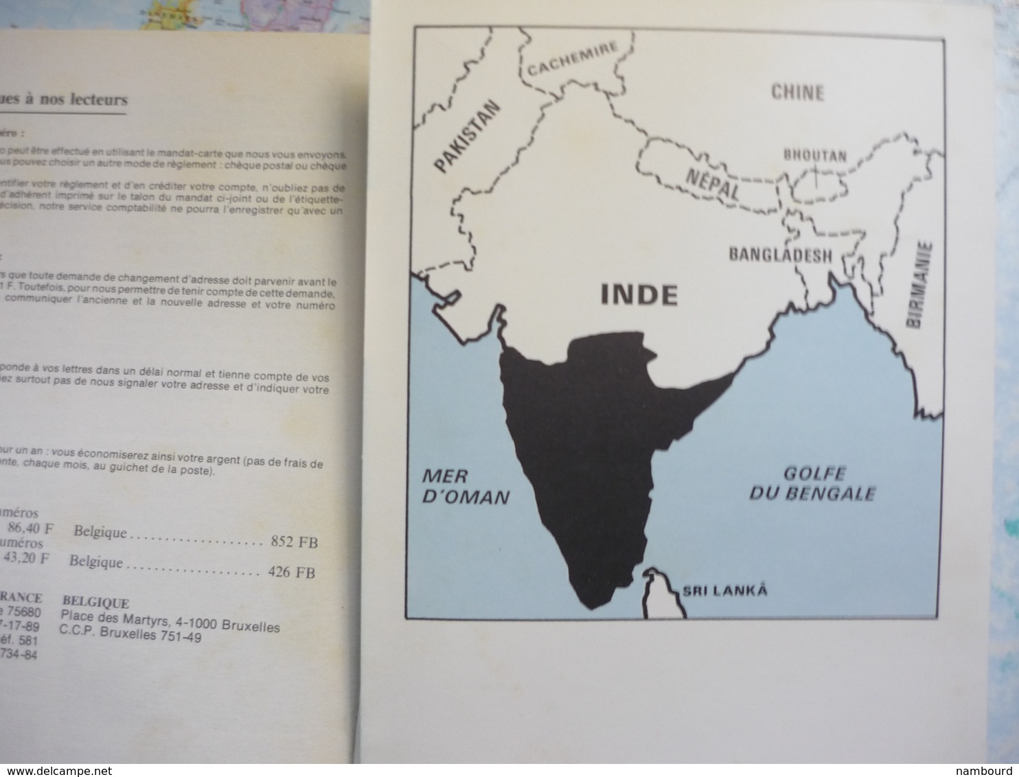 Tour du Monde Geographia  Bahrein / Migrations préhistoriques / L'Inde du Sud N°212 Mai 1977