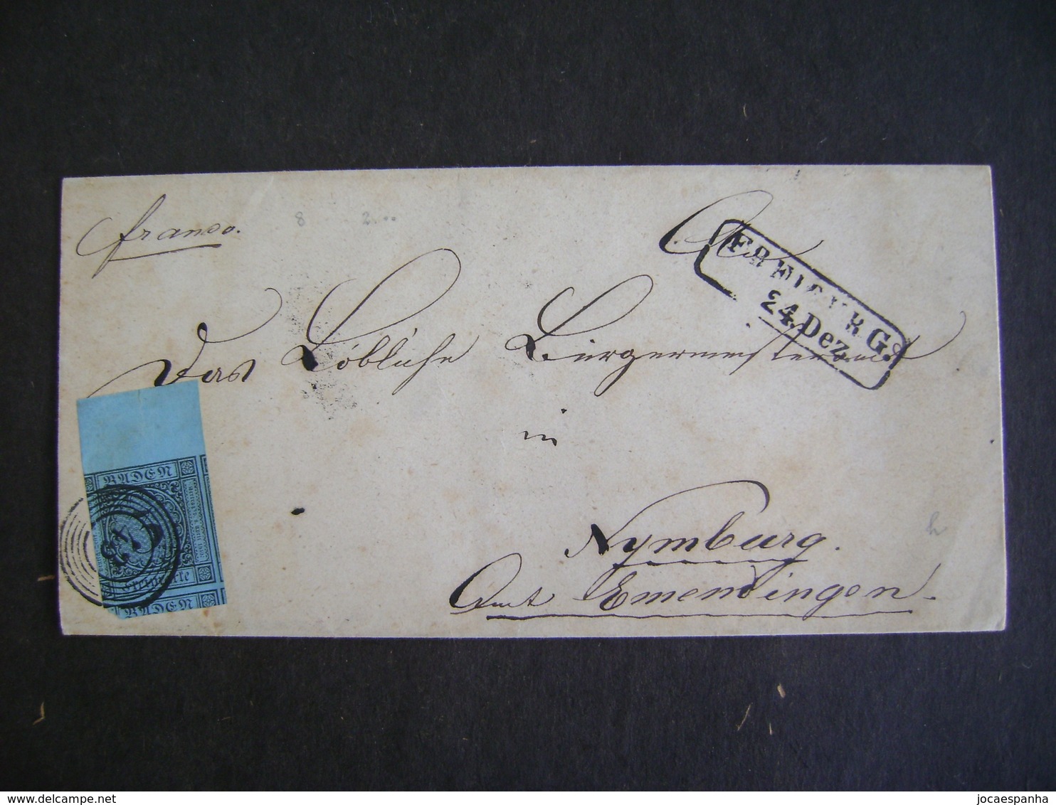 BADEN - LETTER SENT TO NYMBURG IN THE STATE - Autres & Non Classés