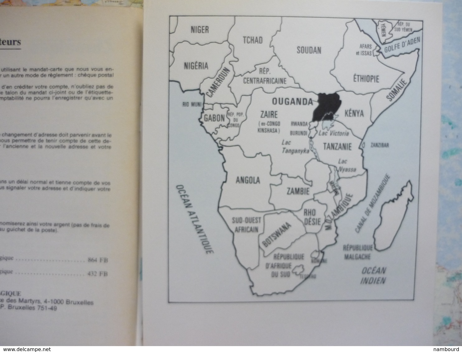 Tour du Monde Geographia Dusseldorf / L'Empire Inca / L'Ouganda N°202 Juillet 1976