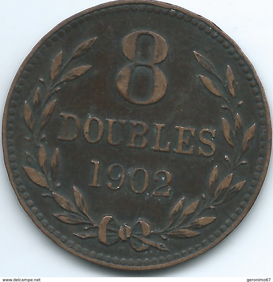 Guernsey - 1902 - 8 Doubles - KM7 - Guernesey