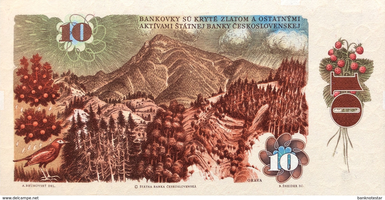 Czechoslovakia 10 Korun, P-94 (1986) - UNC - Czechoslovakia