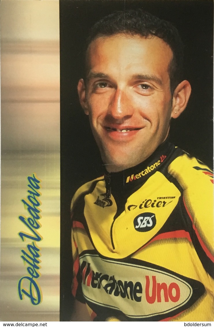 Postcard Marco Della Vedova -  Mercatone Uno  - 2002 - Ciclismo