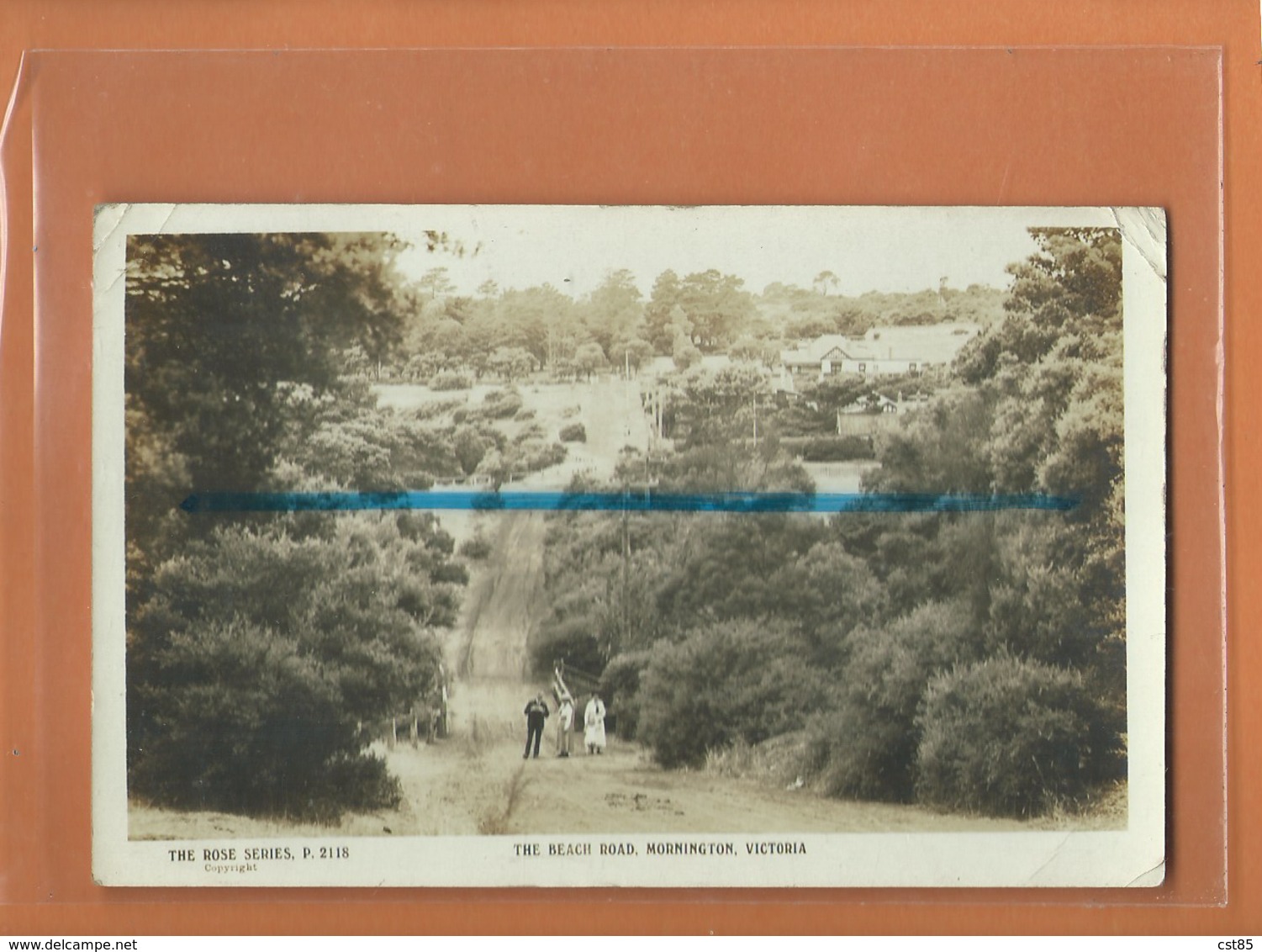 Carte Postale - The Beach Road , MORNINGTON , VICTORIA - The Rose Series P 2118 - Mornington Peninsula