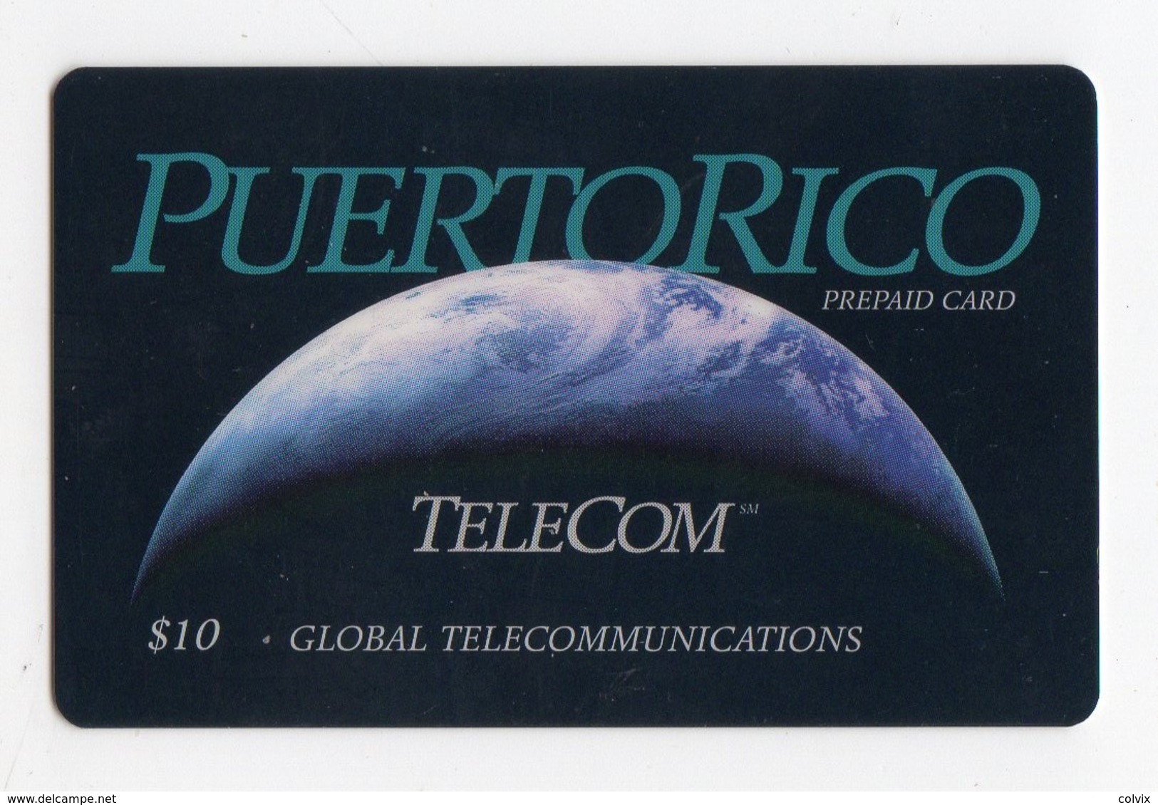 PUERTO RICO CARAIBES Ref MVCARDS PRI G3 GLOBAL TELECOM 10$ Earth Date 04/97 - Puerto Rico