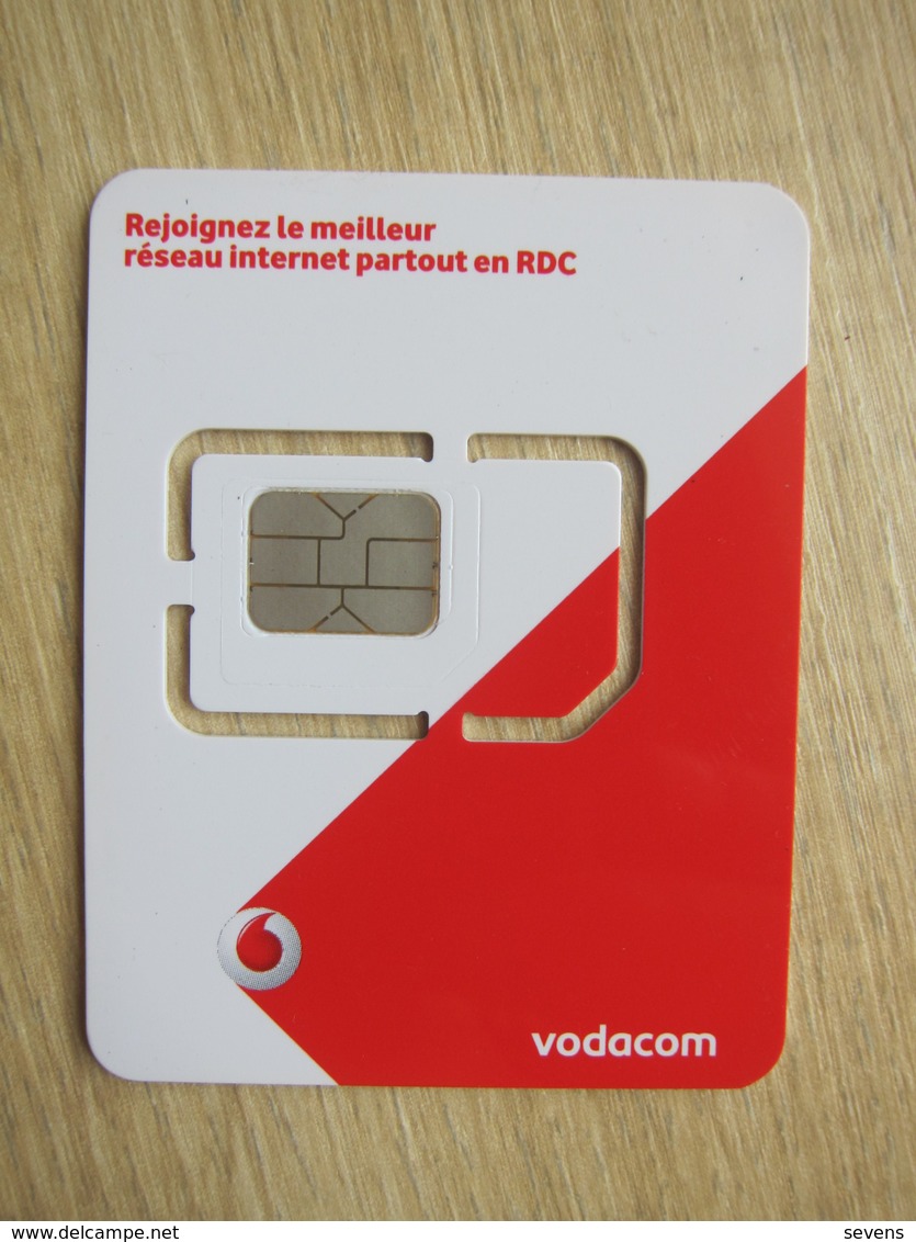 RDC Vodacom GSM SIM Card, Fixed Chip,small Card - Congo