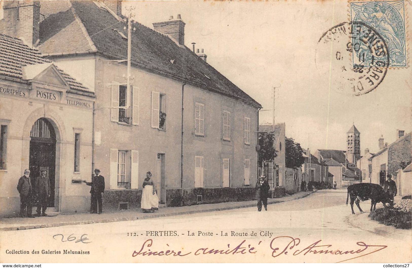 77-PERTHES- LA POSTE , LA ROUYE DE CELY - Perthes