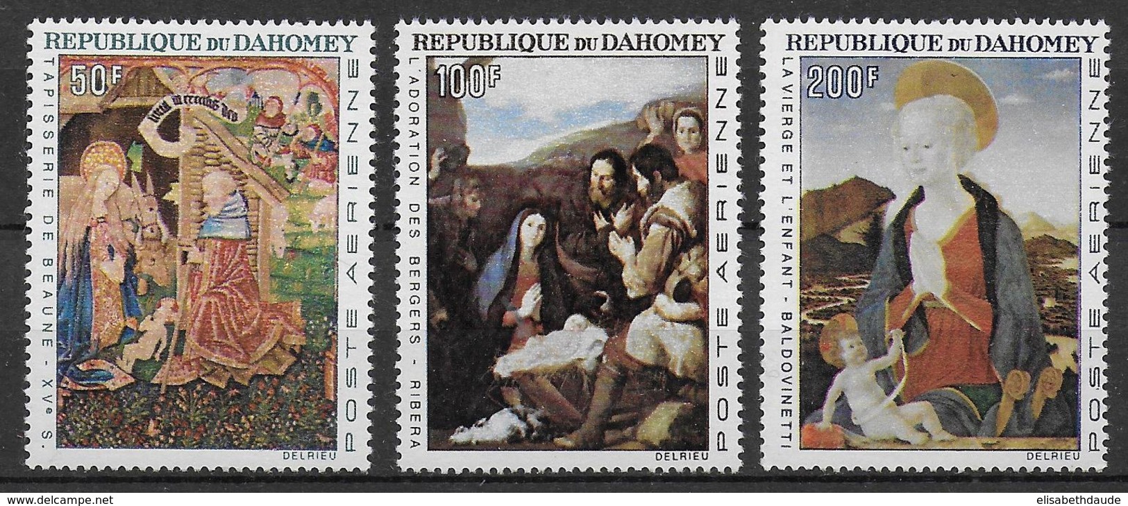 DAHOMEY  - TABLEAUX - POSTE AERIENNE YT 50/52 ** MNH - COTE 2006 = 18.85 EUR - Bénin – Dahomey (1960-...)