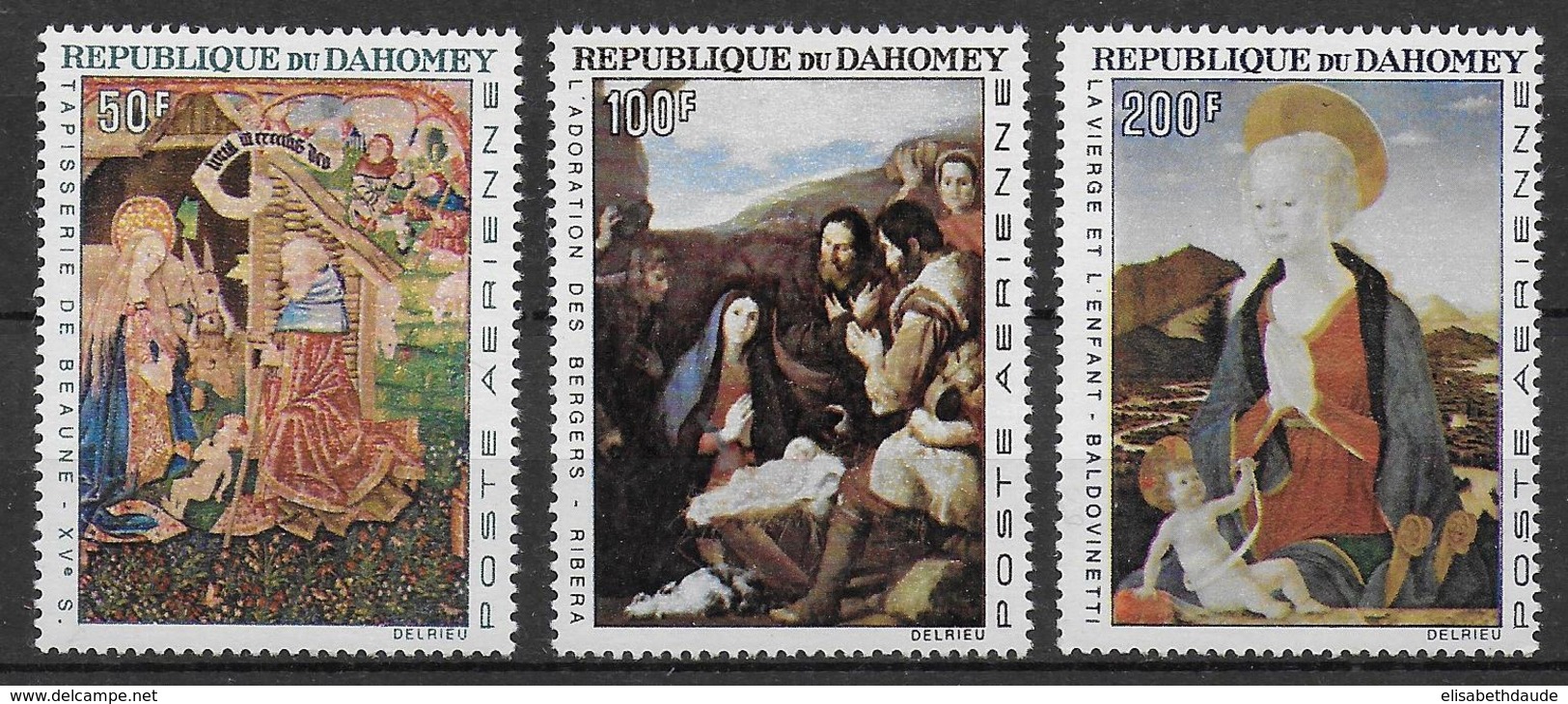 DAHOMEY  - TABLEAUX - POSTE AERIENNE YT 50/52 ** MNH - COTE 2006 = 18.85 EUR - Benin – Dahomey (1960-...)