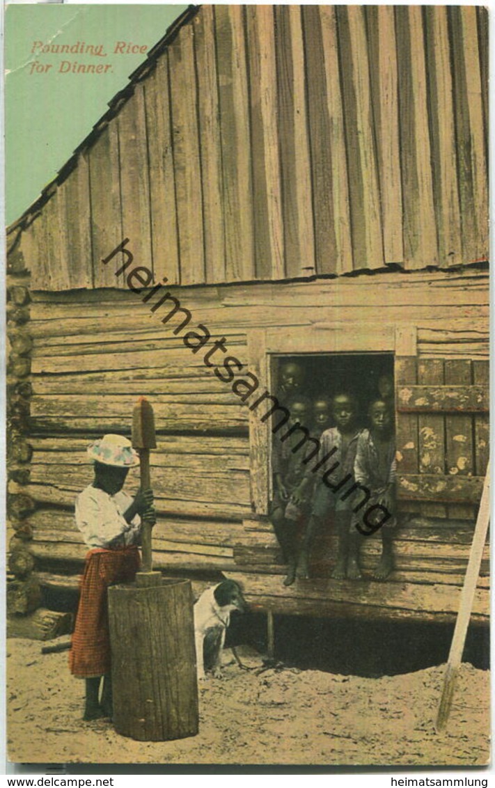 African-Americans - Pounding - Rice For Dinner - Black Americana