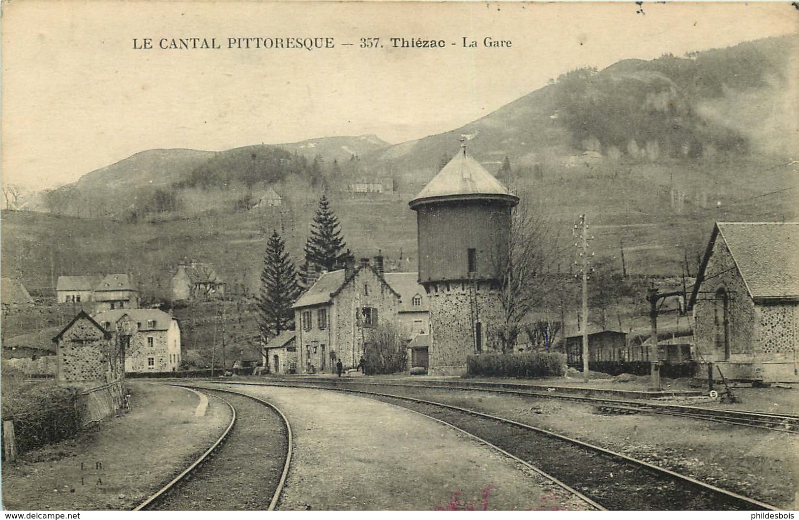 CANTAL  THIEZAC   La Gare - Autres & Non Classés