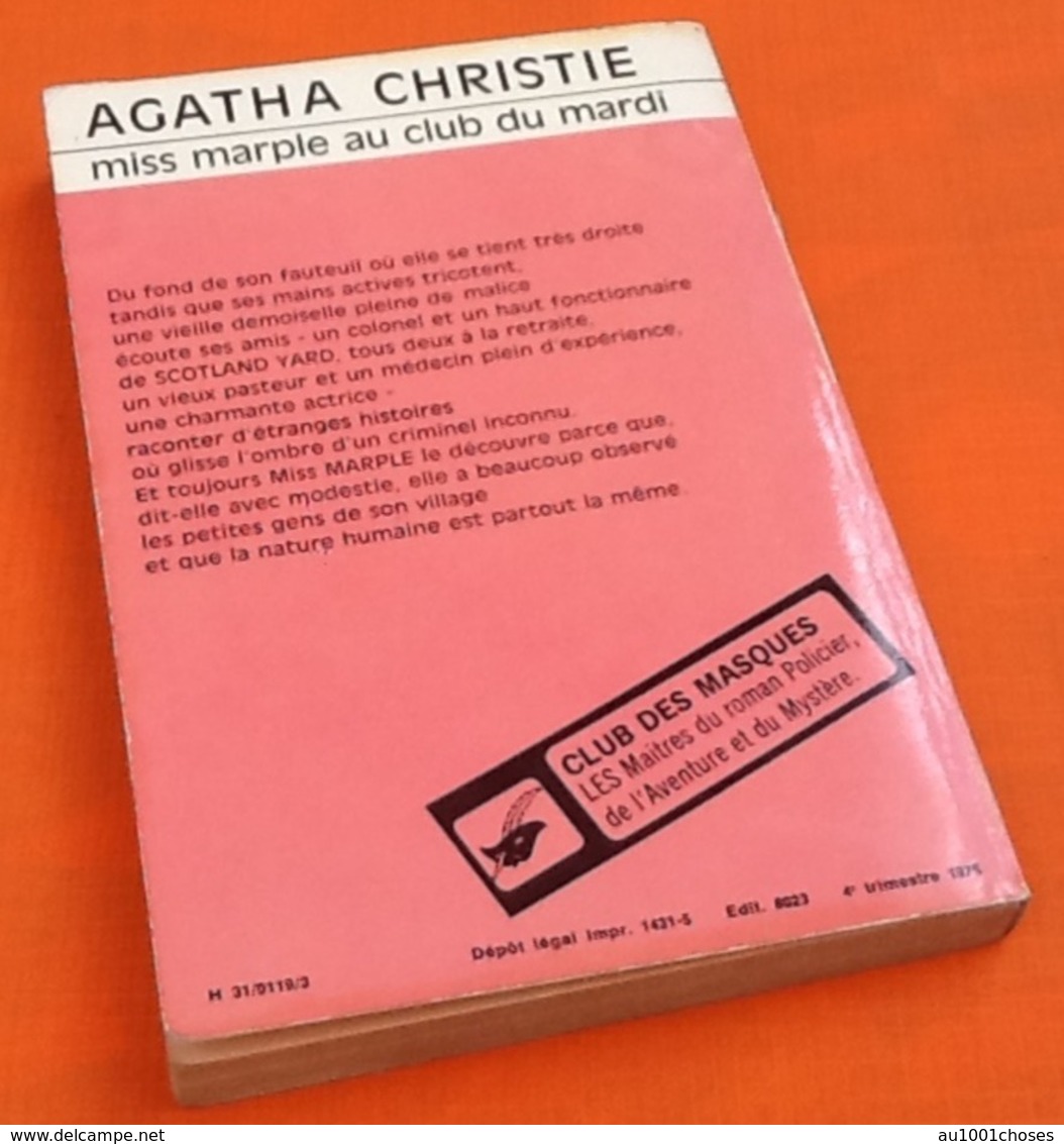 Agatha Christie Miss Marple Au Club Du Mardi N° 46  (1966)  Club Des Masques - Agatha Christie