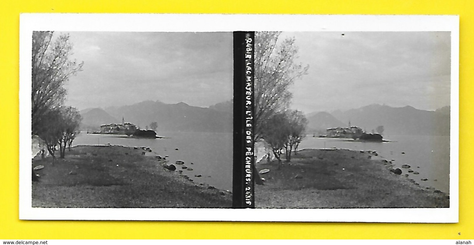 Vues Stéréos Lac Majeur Ile Des Pêcheurs - Stereo-Photographie