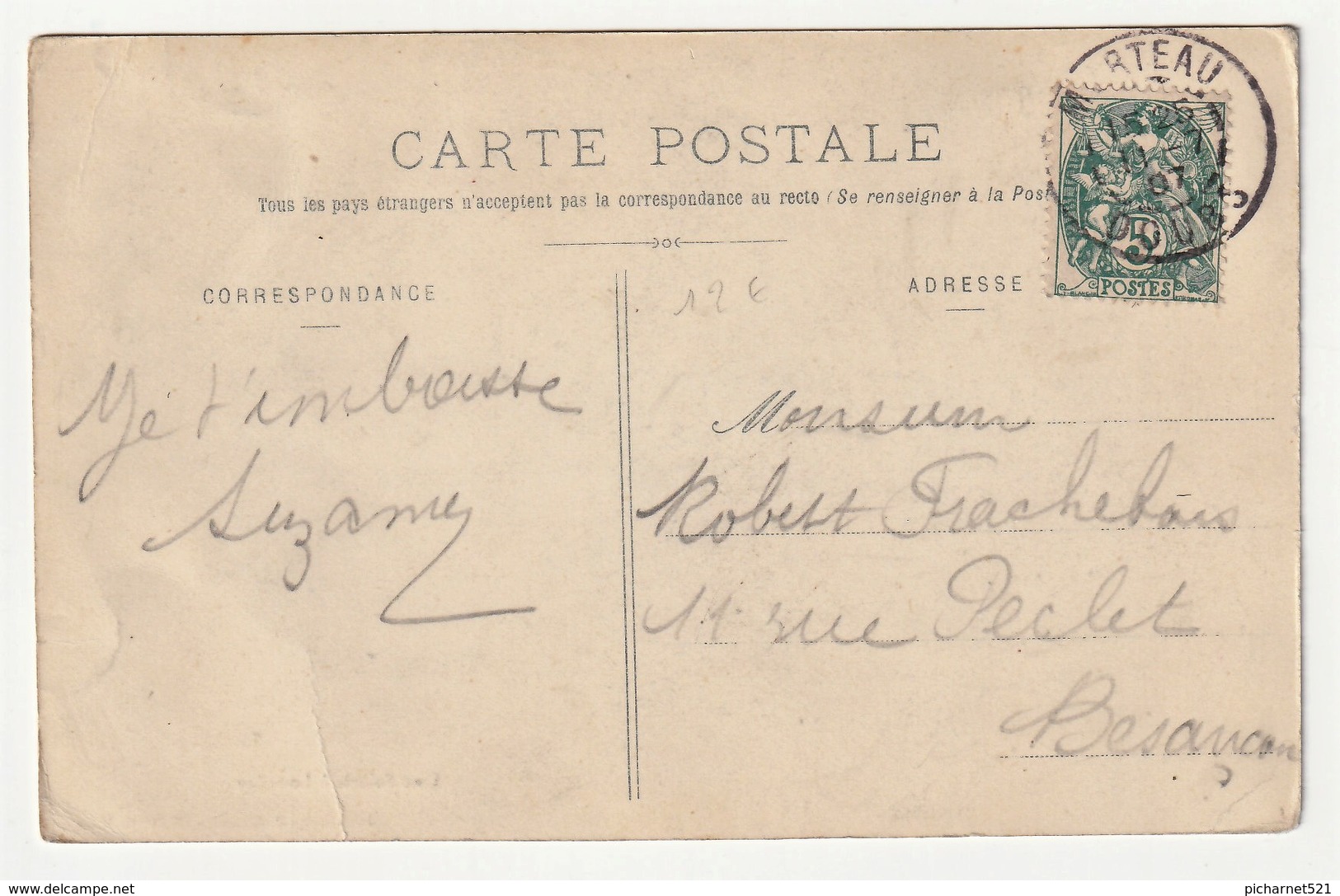 Morteau, Montlebon, Une Scierie à LOUADEY (Doubs) - Edition Jules Jacquot. Circulée En 1907. Bon état. 2 Scan - Altri & Non Classificati