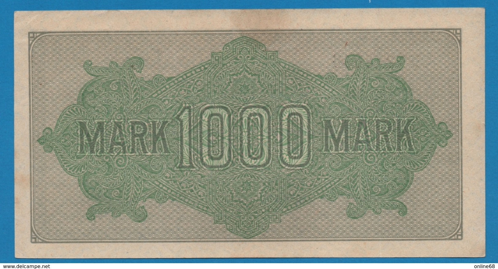 DEUTSCHES REICH 1000 Mark  Code GP	15.09.1922	# Ua 215646 P# 76d - 1000 Mark