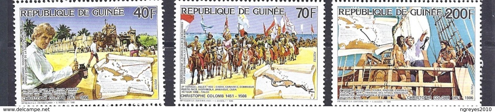 200033843  GUINEA  YVERT   Nº  825/7  **/MNH - República De Guinea (1958-...)