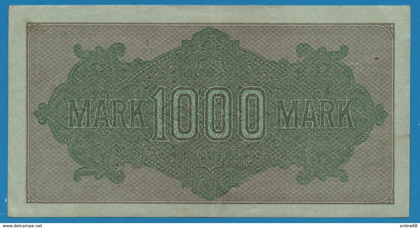 DEUTSCHES REICH 1000 Mark Code MK	15.09.1922	# Ha 889850 P# 76h - 1000 Mark