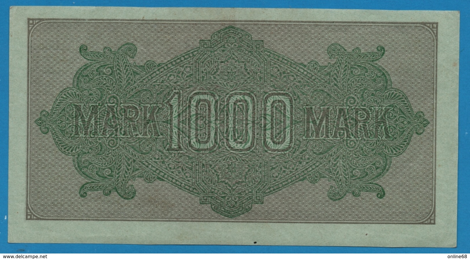 DEUTSCHES REICH 1000 Mark Code MK	15.09.1922  # Oa 966766 P# 76h - 1000 Mark