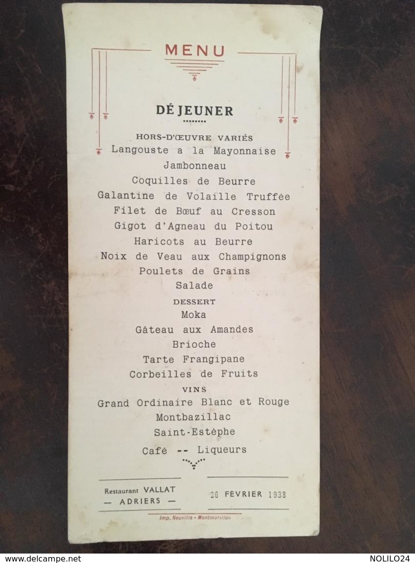 41 Menus de 1894 à 1952 (détails ci dessous), Menus Mariages, etc certains avec reliefs, dorures, gaufrés etc