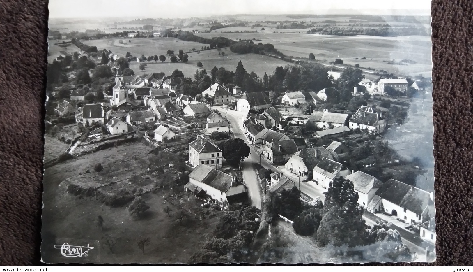 CPSM DAMPIERRE JURA VUE PANORAMIQUE AERIENNE ED CIM 1952 - Dampierre