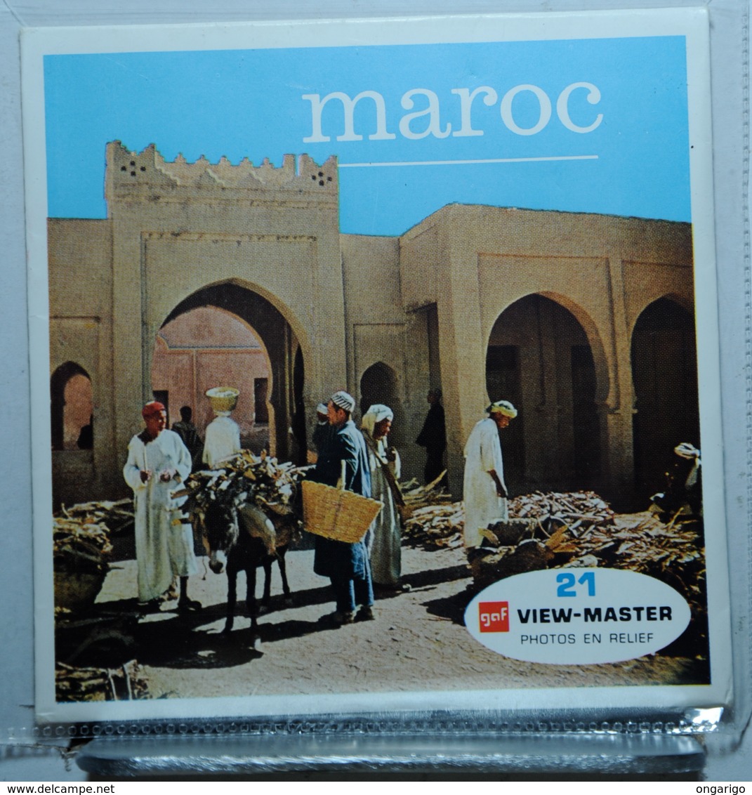 VIEW MASTER : MAROC  C 719 :  POCHETTE DE 3 DISQUES - Visionneuses Stéréoscopiques