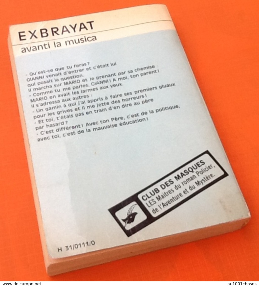 Exbrayat  Avanti  La Musica    N° 43  (1967)   Club Des Masques - Champs-Elysées