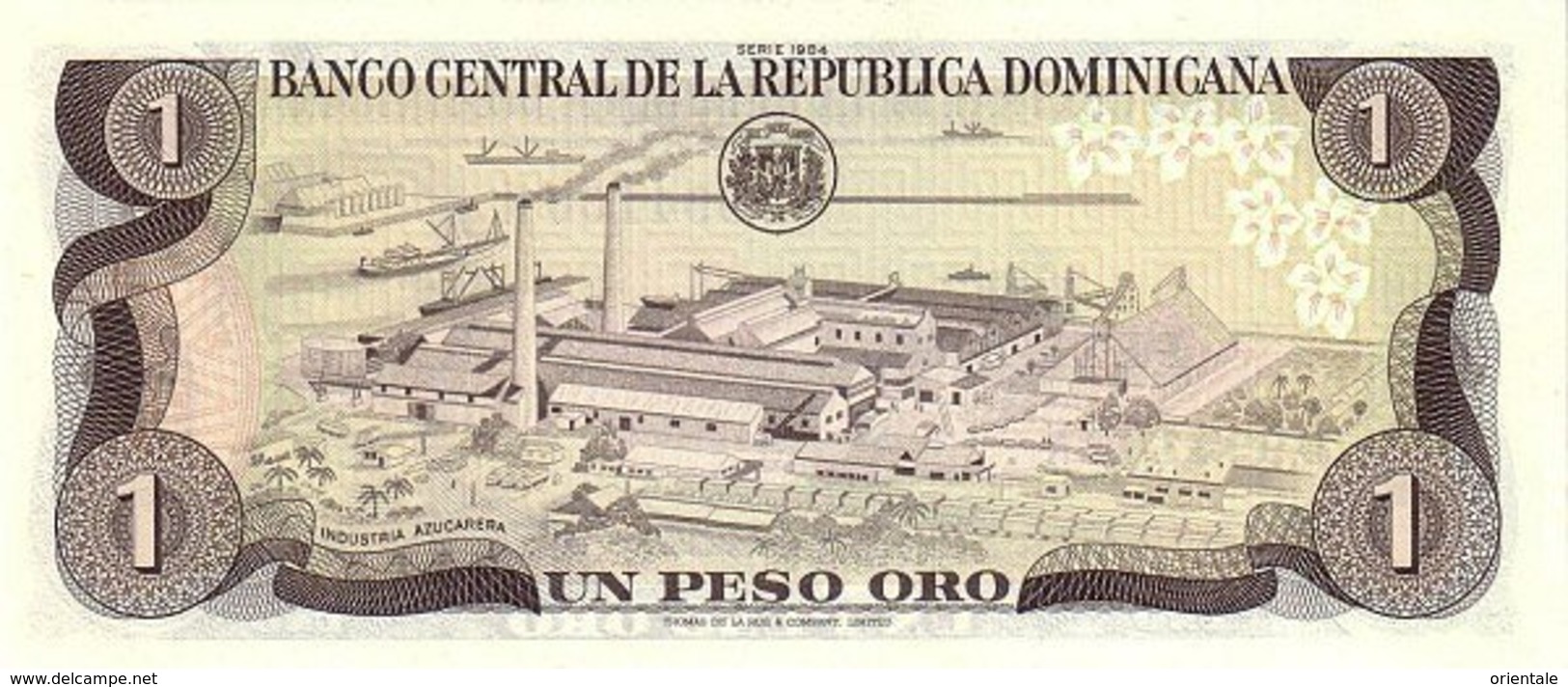 DOMINICAN REPUBLIC P. 126a 1 P 1984 UNC - Dominicana
