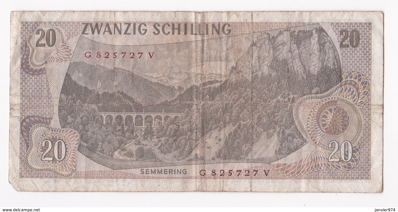 Autriche 20 Schilling 1967, Billet Ayant Circulé - Autriche