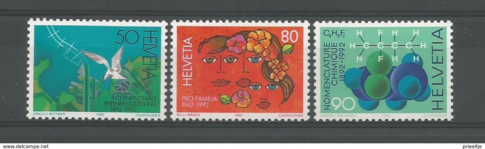 Switzerland 1992 Anniversaries  Y.T. 1395/1397 ** - Ungebraucht