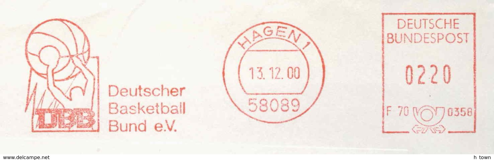 954  Fédération Allemande De Basket-ball: Ema D'Allemagne, 2000 - German Basketball Federation: Meter Stamp From Hagen - Pallacanestro