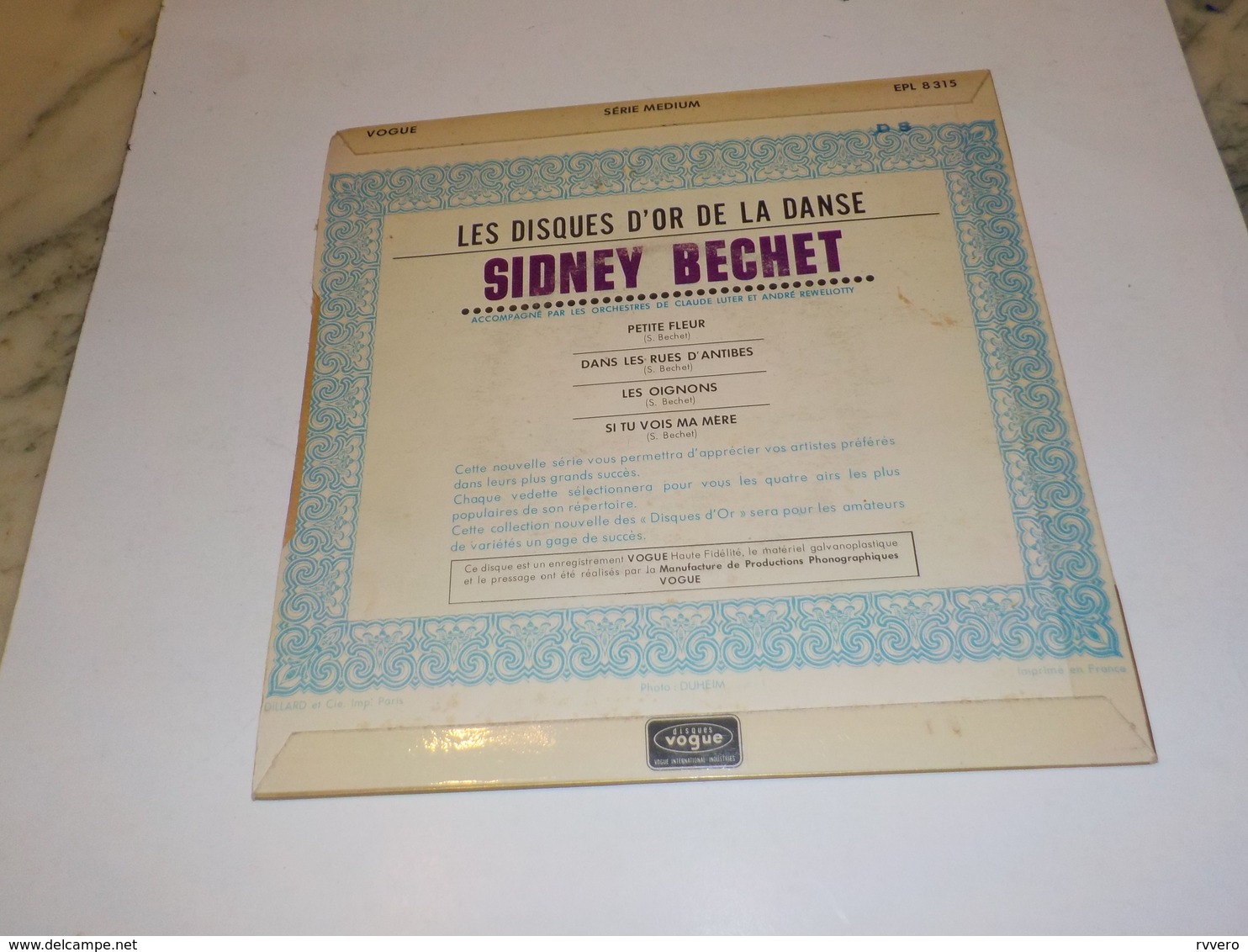 45 TOURS SIDNEY BECHET PETITE FLEUR 1952 - Jazz