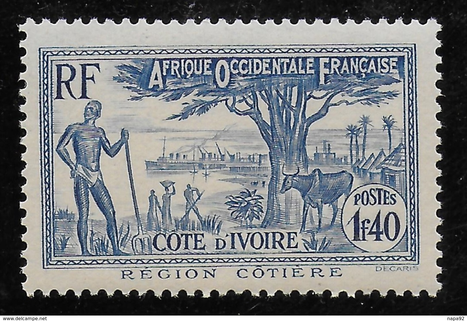 COTE D'IVOIRE 1940 YT 158** - Ungebraucht