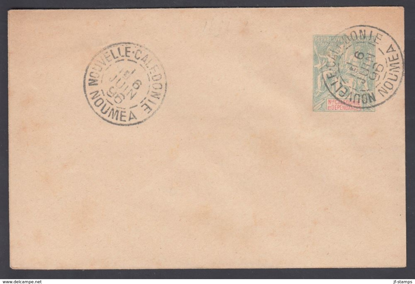 1896. NLLE CALACONIE ET DEPENDANCES. Envelope 115 X 75 Mm. 5 C. Green.  NOUVELLE CALA... () - JF322078 - Cartas & Documentos