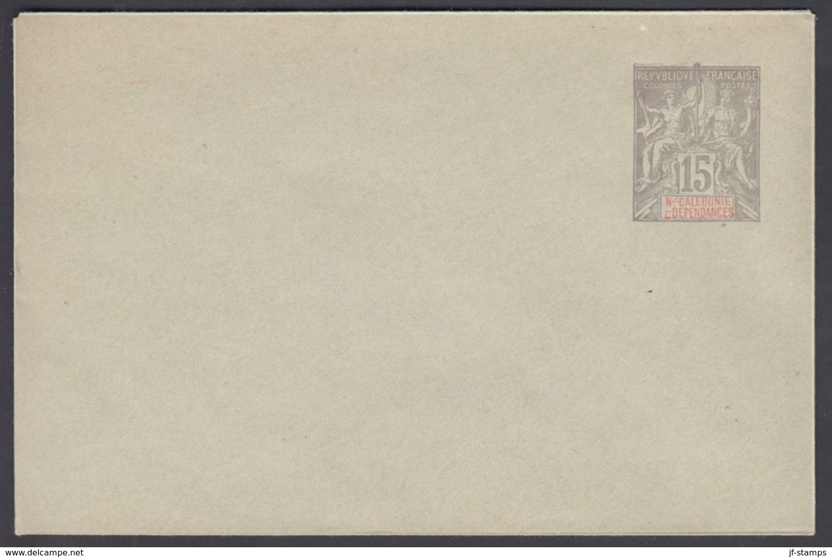 1900. NLLE CALACONIE ET DEPENDANCES. Envelope 115 X 75 Mm. 15 C. Grey.   () - JF322085 - Covers & Documents