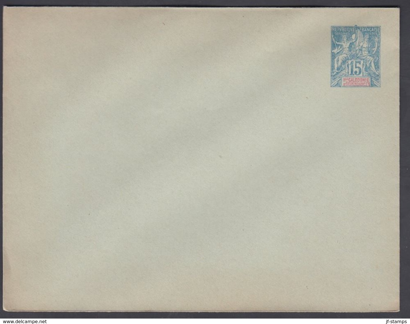 190. NLLE CALACONIE ET DEPENDANCES. Envelope 145 X 112 Mm. 15 C. Blue.   () - JF322096 - Storia Postale