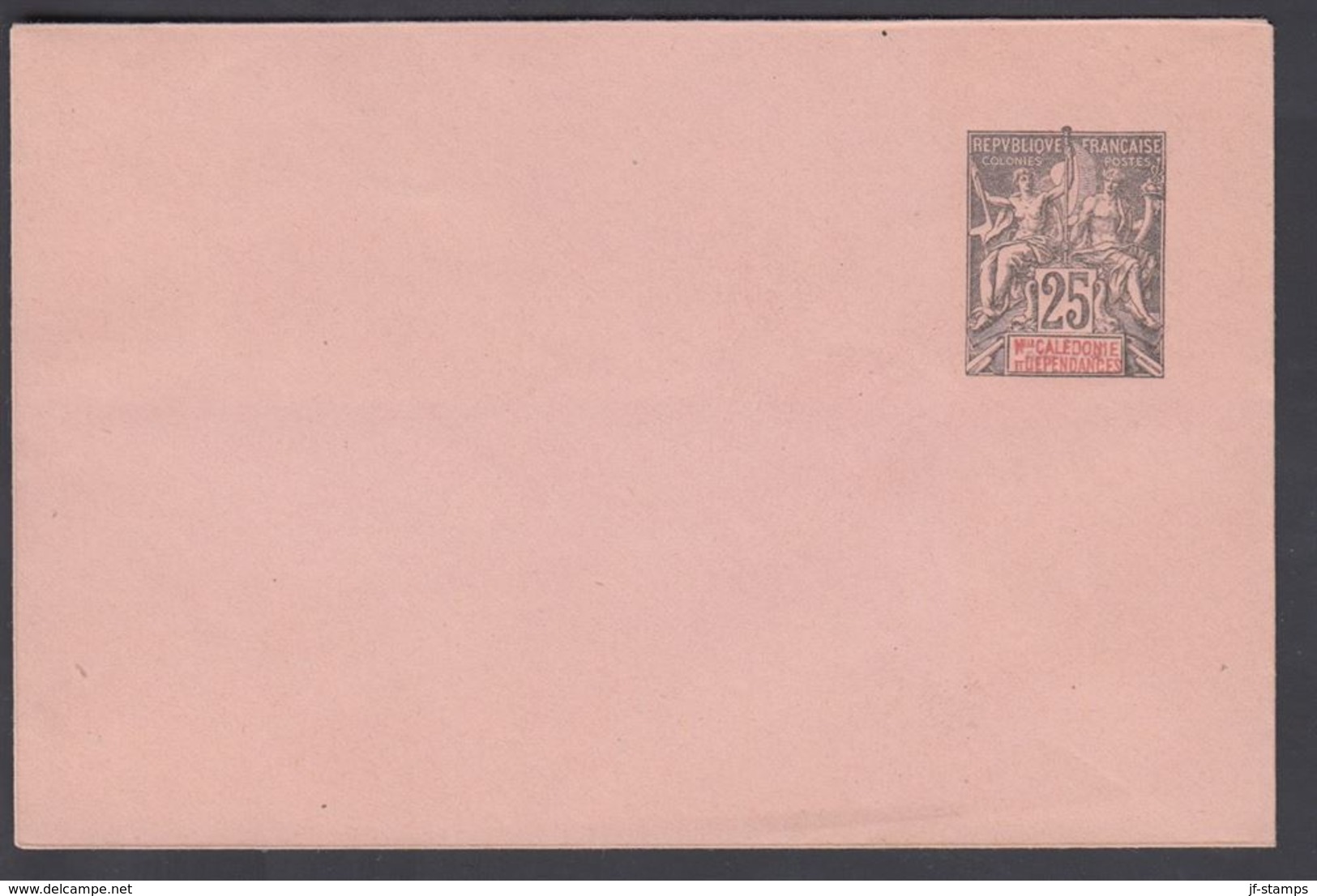 1900. NLLE CALACONIE ET DEPENDANCES. Envelope 115 X 75 Mm. 25 C. Black.   () - JF322099 - Cartas & Documentos