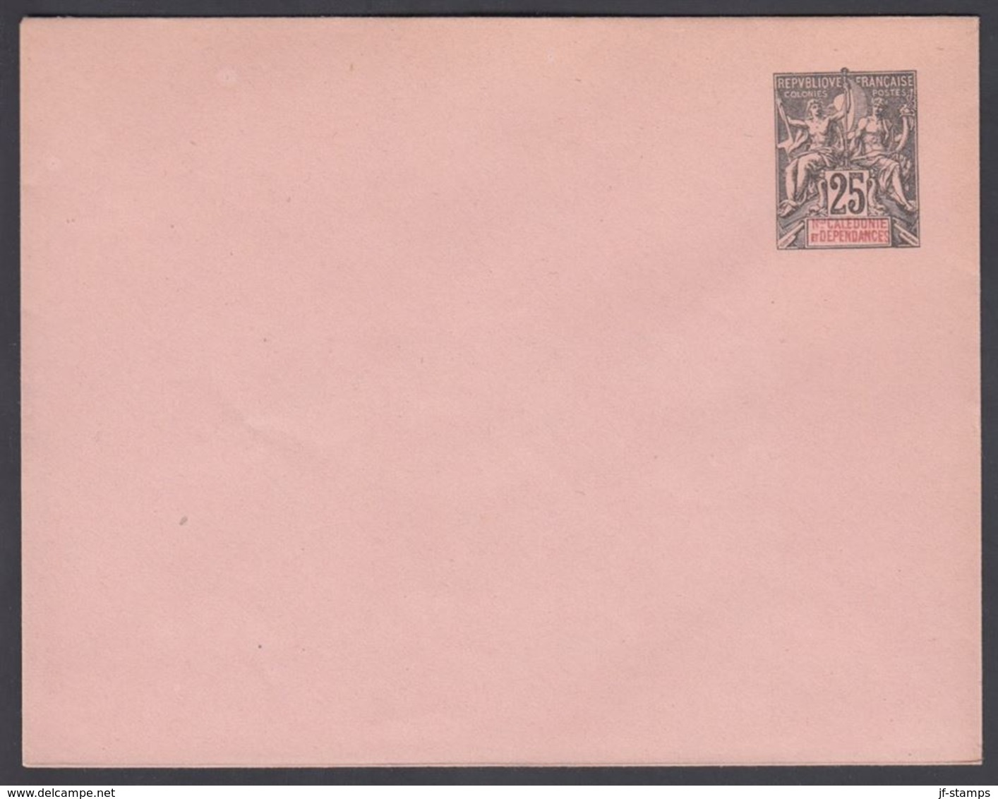 1900. NLLE CALACONIE ET DEPENDANCES. Envelope 122 X 95 Mm. 25 C. Black.   () - JF322107 - Storia Postale