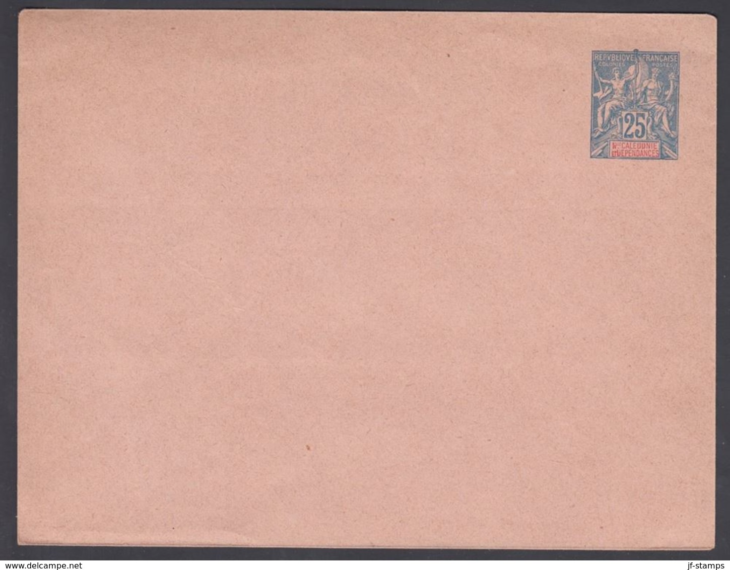 1900. NLLE CALACONIE ET DEPENDANCES. Envelope 145 X 112 Mm. 25 C. Blue.   () - JF322121 - Lettres & Documents