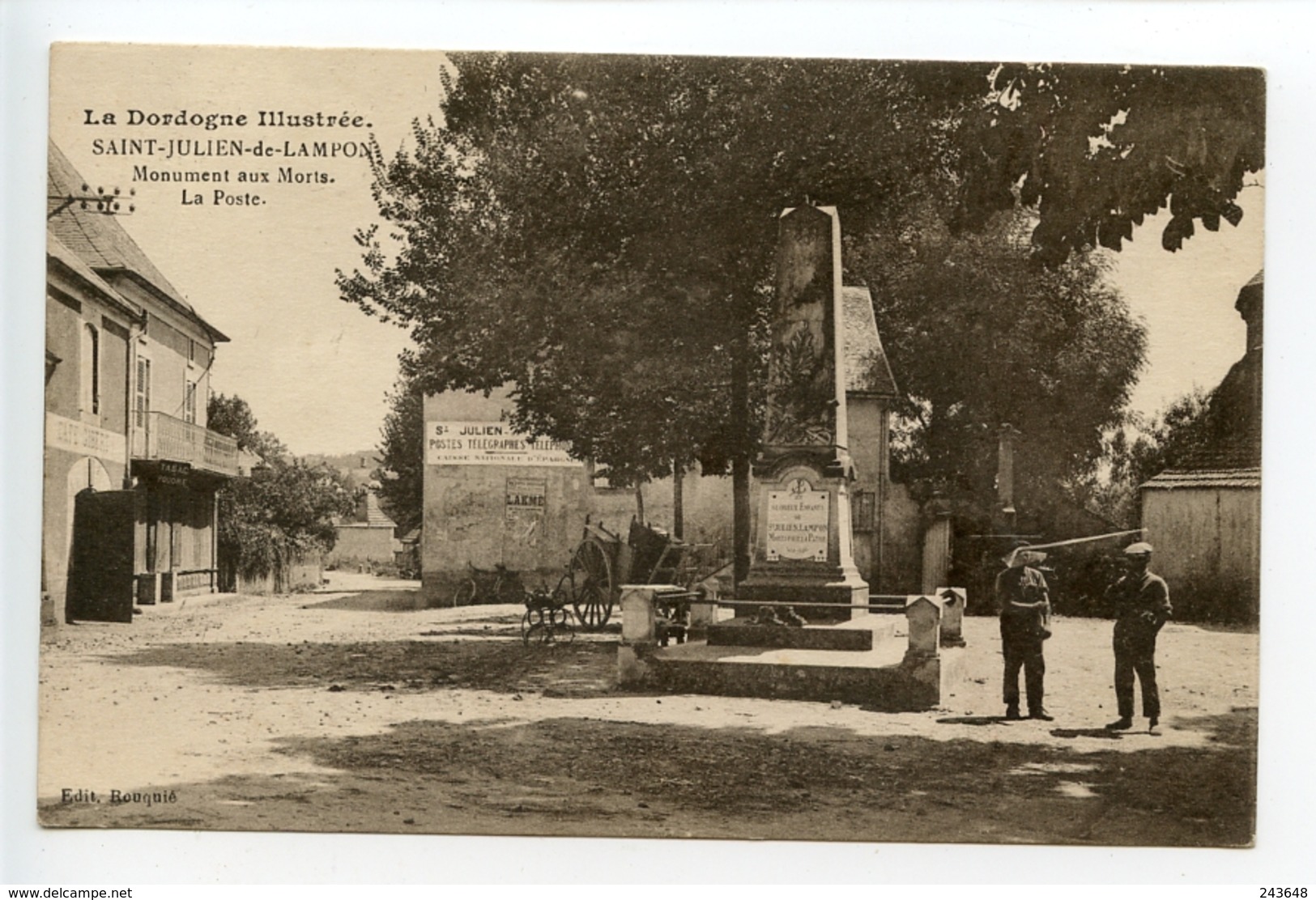 Saint Julien De Lampon Monument Aux Morts La Poste - Autres & Non Classés