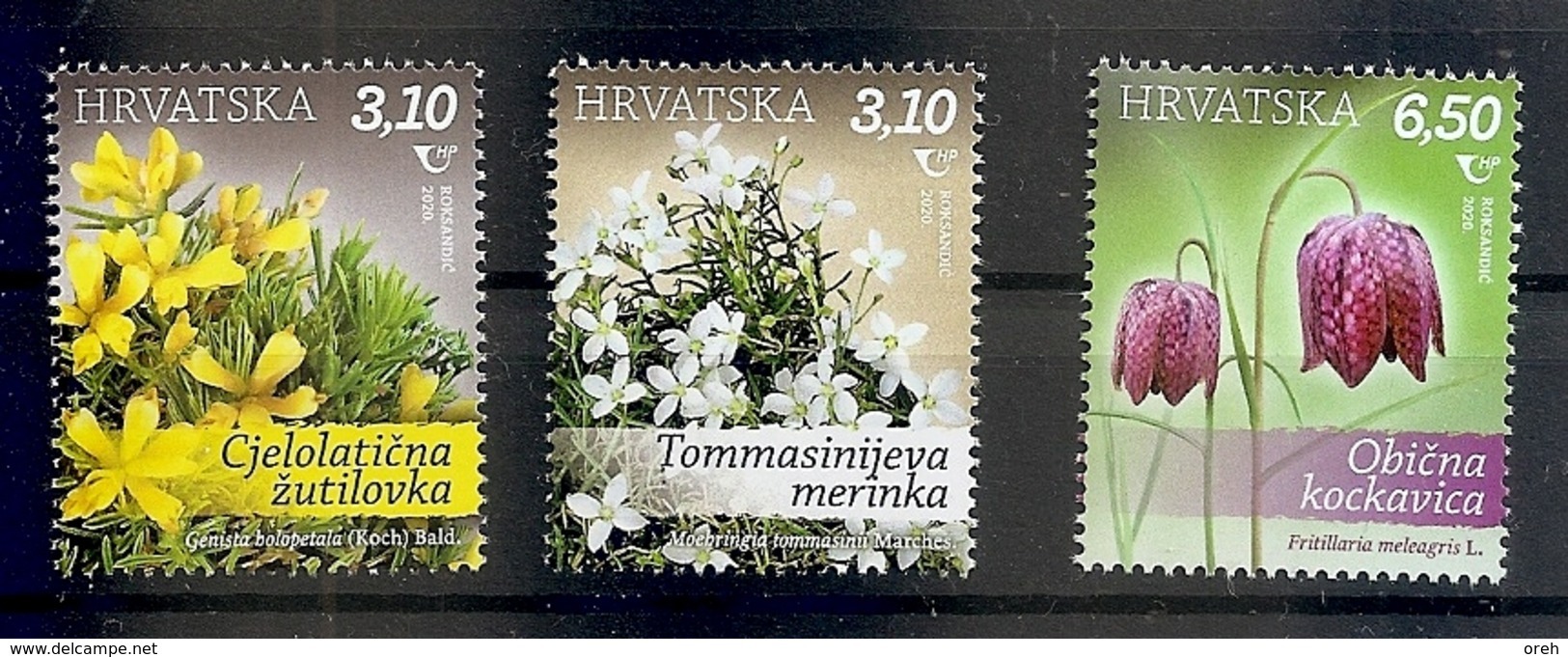 CROATIA 2020,FLORA,PROTECTED PLANTS,,MNH - Kroatien