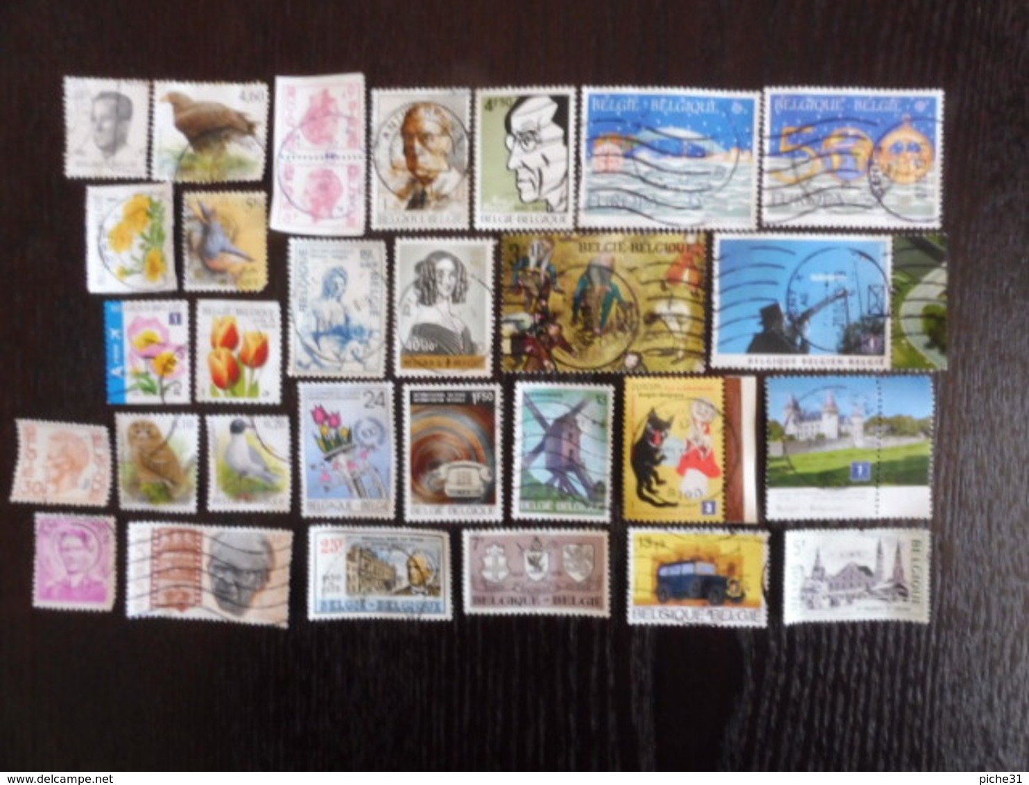 BELGIQUE - LOT DE 30 TIMBRES OBLITERES/USED - Verzamelingen