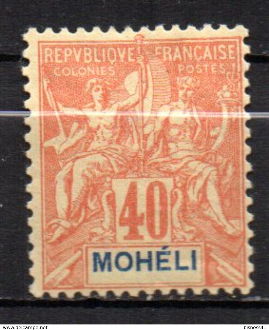 Col17  Colonie Moheli N° 10  Neuf X MH  Cote 22,00€ - Unused Stamps