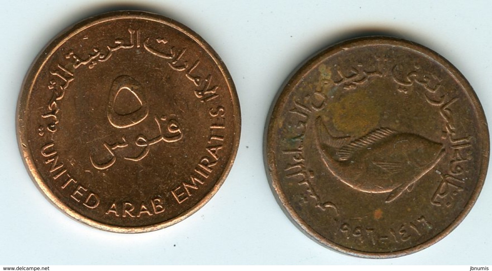 Emirats Arabes Unis United Arab Emirates 5 Fils 1416 - 1996 KM 2.2 - Ver. Arab. Emirate