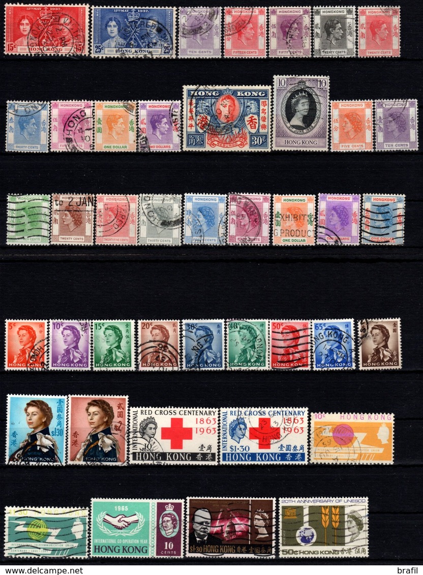 Hong Kong, Lotto Francobolli Usati E Nuovi (*) - Collections, Lots & Series