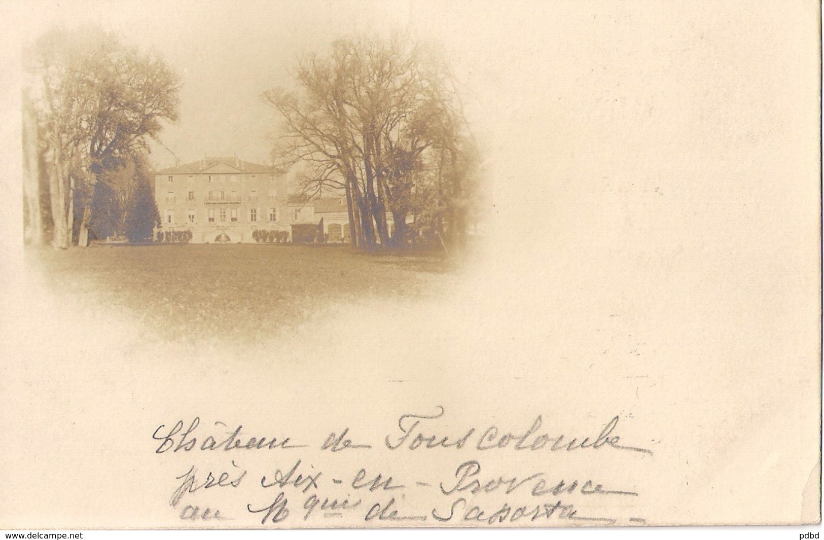 13 . PUY SAINTE REPARADE . 1 CPA, 1 CPM . Chateau De Fonscolombe .VG . - Sonstige & Ohne Zuordnung