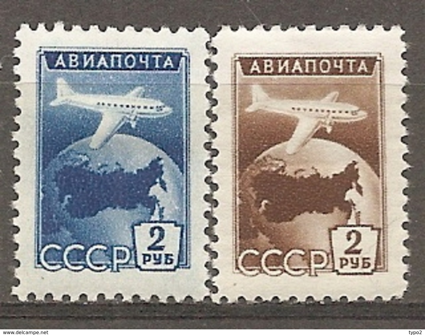 RUSSIE -  YvPA   N° 100,101  *    1r,2r  Avions   Cote  13,5  Euro  BE  2 Scans - Nuovi