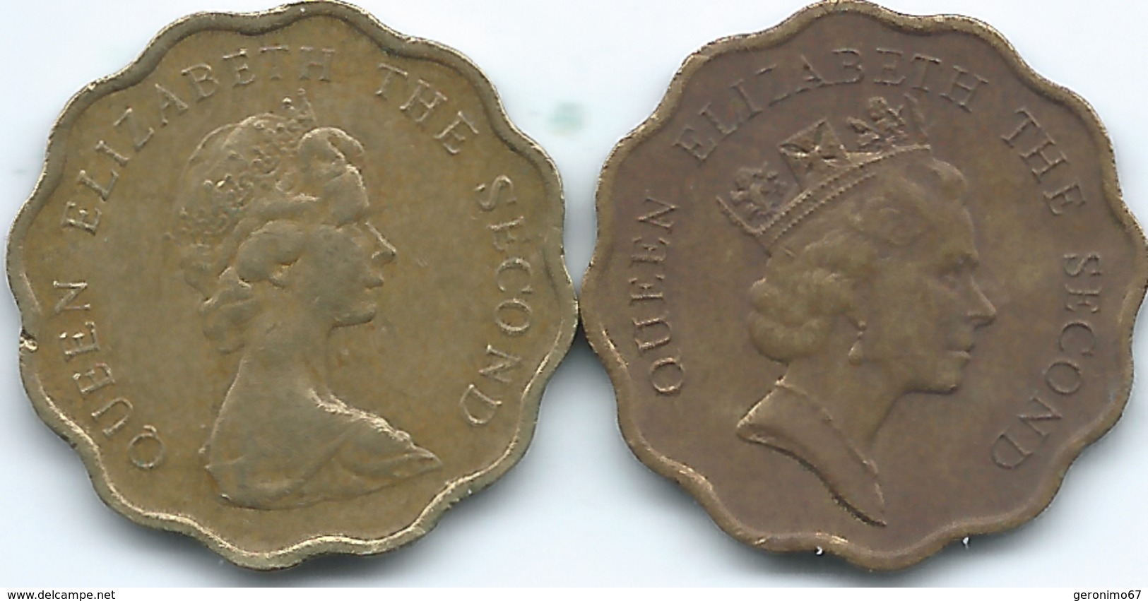 Hong Kong - 20 Cents - 1976 - KM36 & 1989 - KM59 - Hong Kong